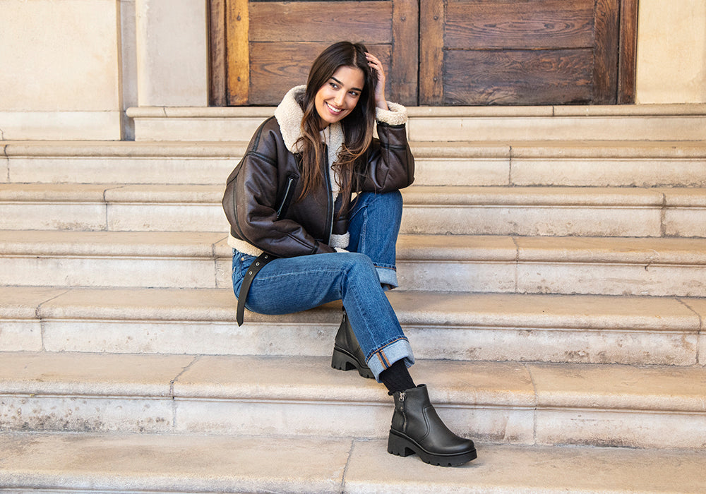 Panama jack boots outfit hotsell