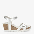 Julia Shine sandalias de piel con forro interior de piel. plata
