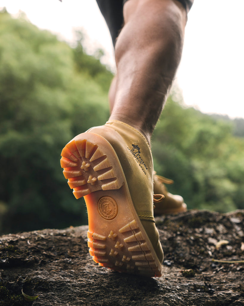 Bota Panama botines de piel con forro interior de piel. vintage