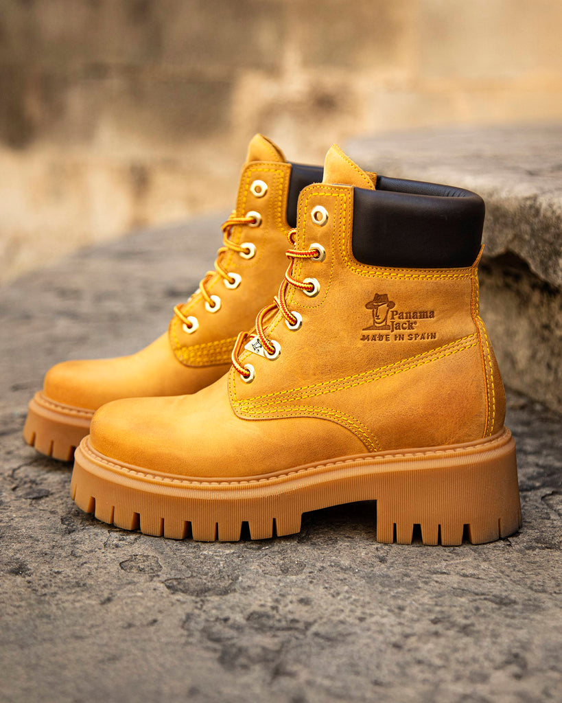 Cleo botas de piel con forro interior de piel. vintage