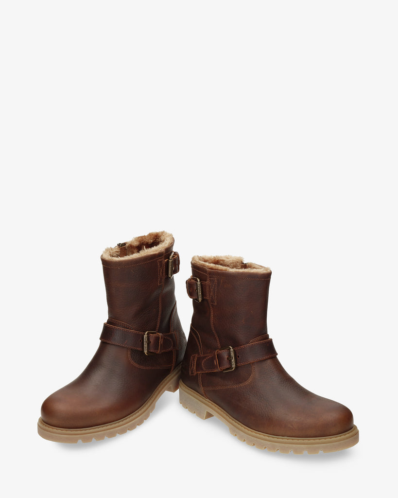 Faust botas de piel con forro interior de pelo. cuero