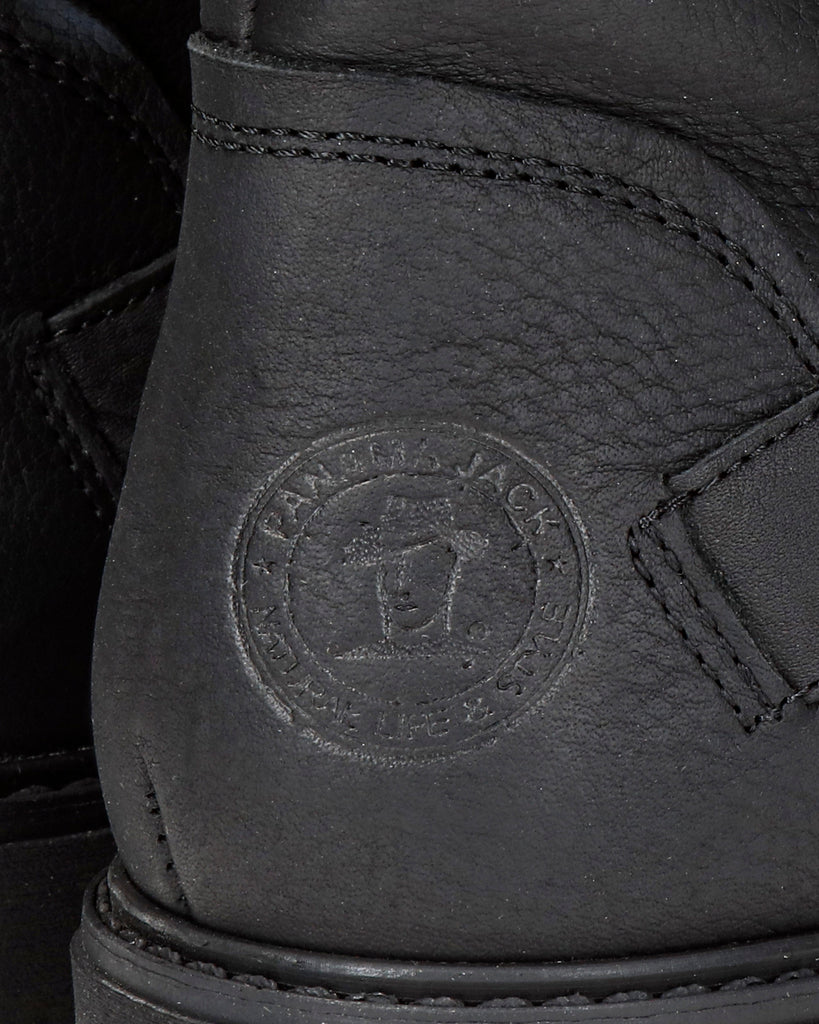 Felina botas de piel con forro interior de piel. negro