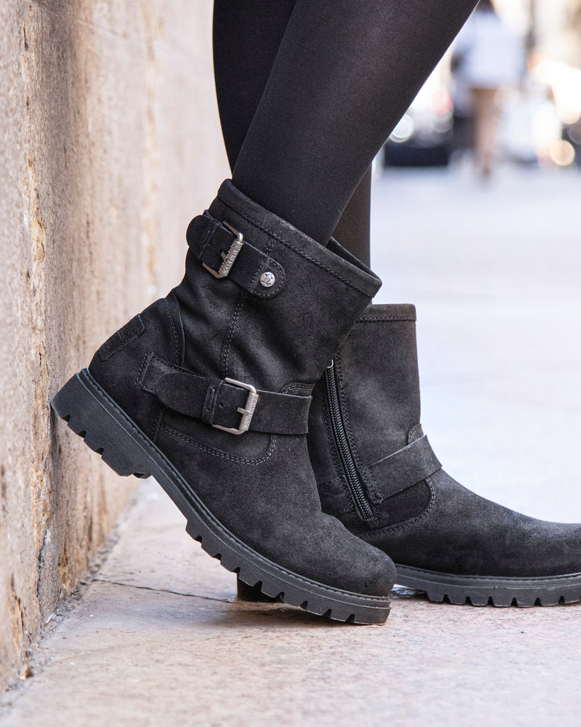 Laars Panama Jack Women Fergie Igloo B1 Gevet leer Black Laars Panama Jack Women Fergie Igloo B1 Gevet leer Black