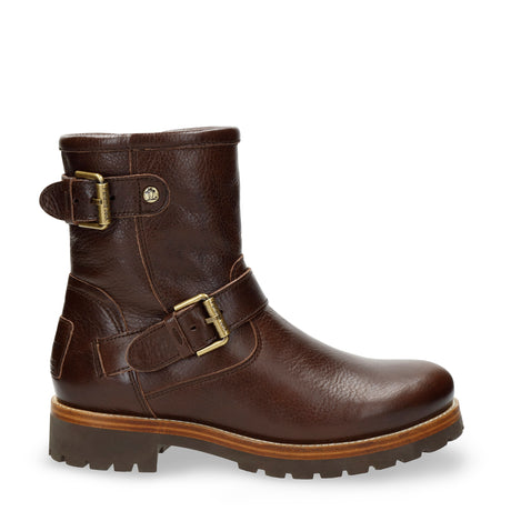 Felina Igloo botas de piel con forro interior de pelo natural. marron