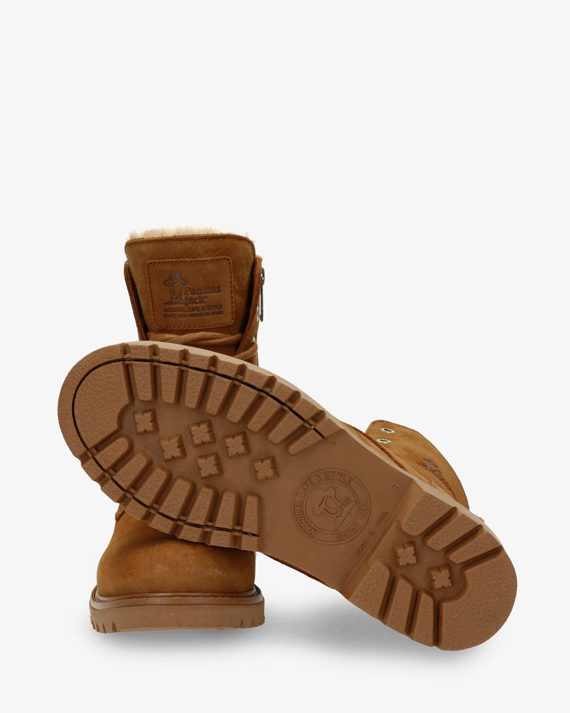 Frisia botas de piel con forro interior de pelo. cuero