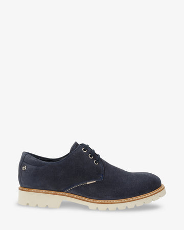Gadner zapatos de piel con forro interior de piel. marino