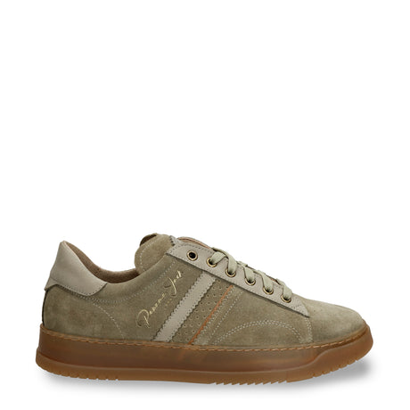 Game sneakers de piel con forro interior de piel. kaki