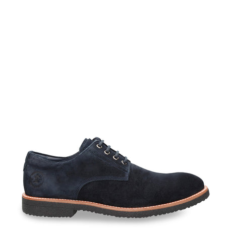 Gante zapatos de piel con forro interior de piel. marino