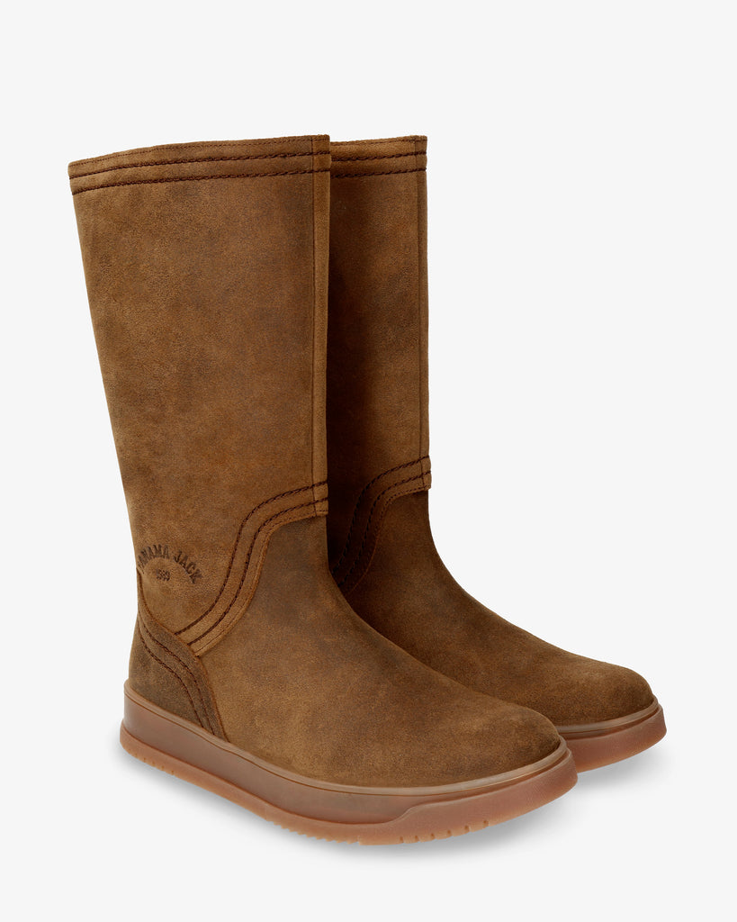 Gisell botas de piel con forro interior de pelo. cuero