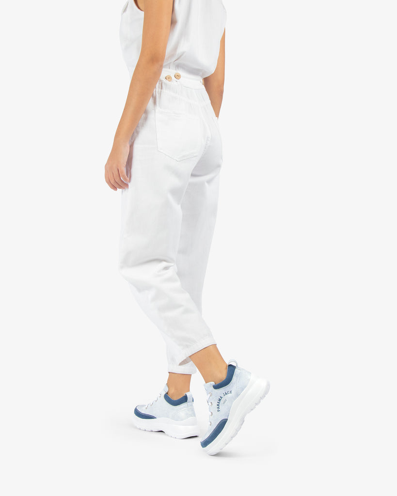 Hilda sneakers de piel con forro interior de piel. azul