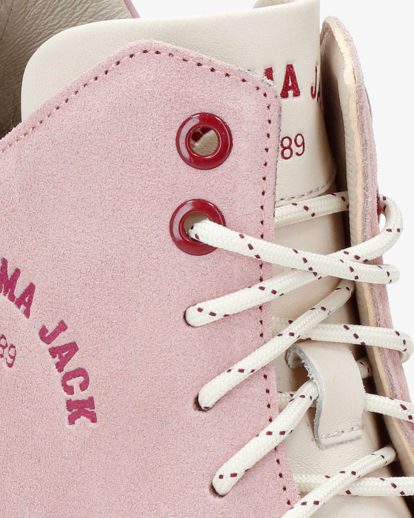 Jayla sneakers de piel con forro interior de piel. rosa