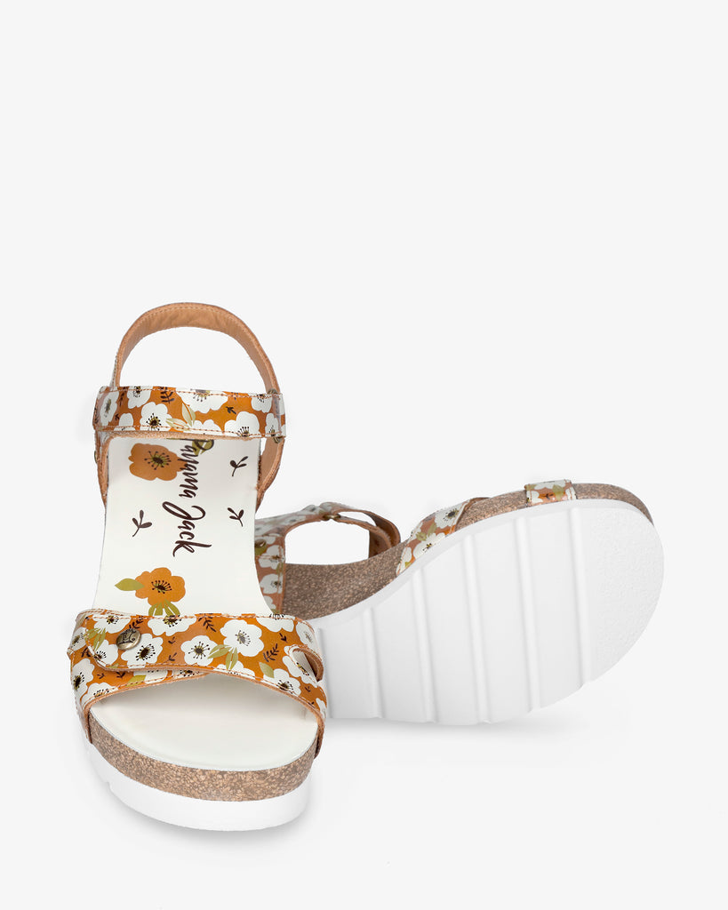 Julia Garden sandalias de piel con forro interior de piel. vintage