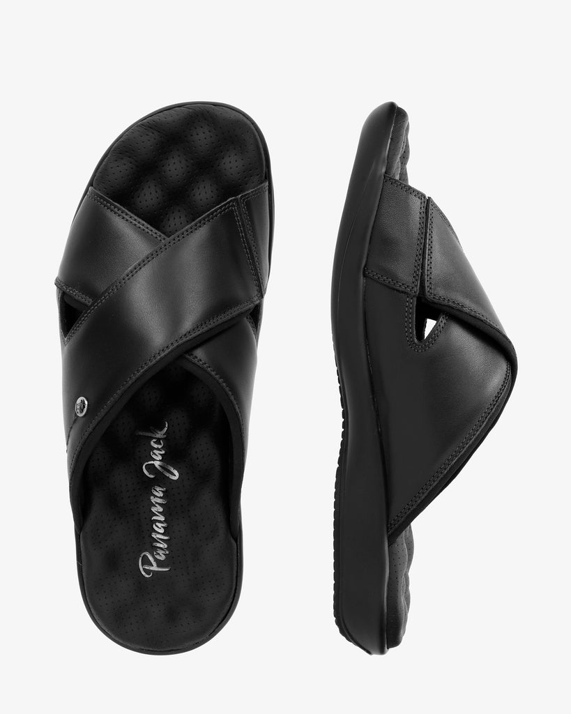 Magic sandalias de piel con forro interior de lycra. negro