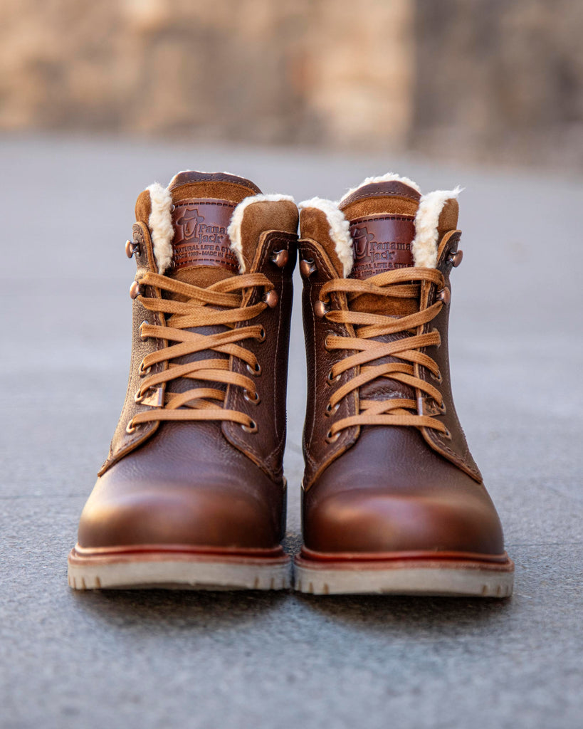 P03 Aviator botas de piel con forro interior de algodón. cuero