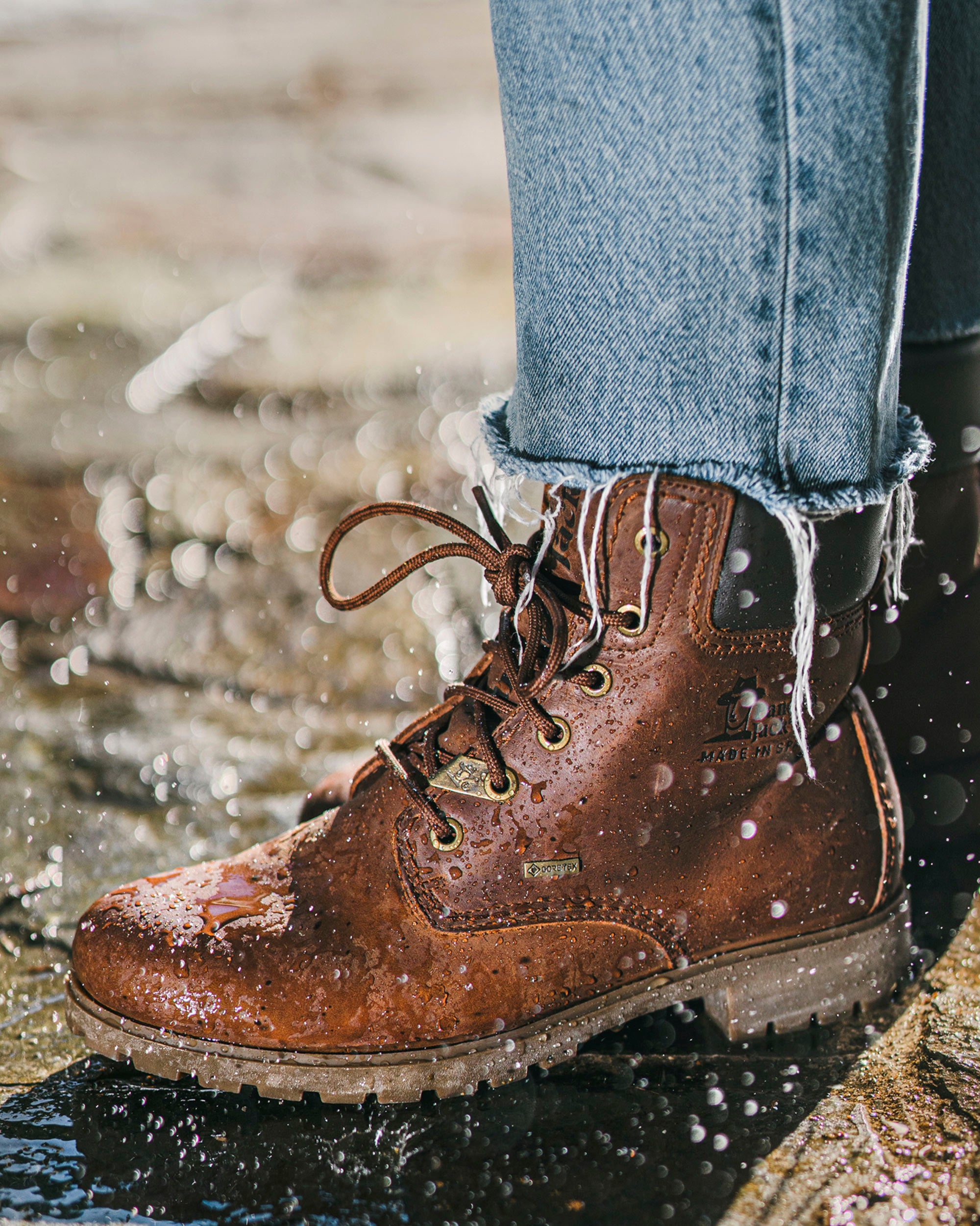 Botas Mujer Botas Panama Jack Fara Trav Cuero Impermeable Para