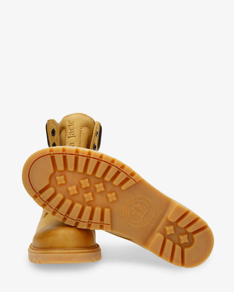 Panama 03 Wool botas de piel con forro interior de lana. vintage