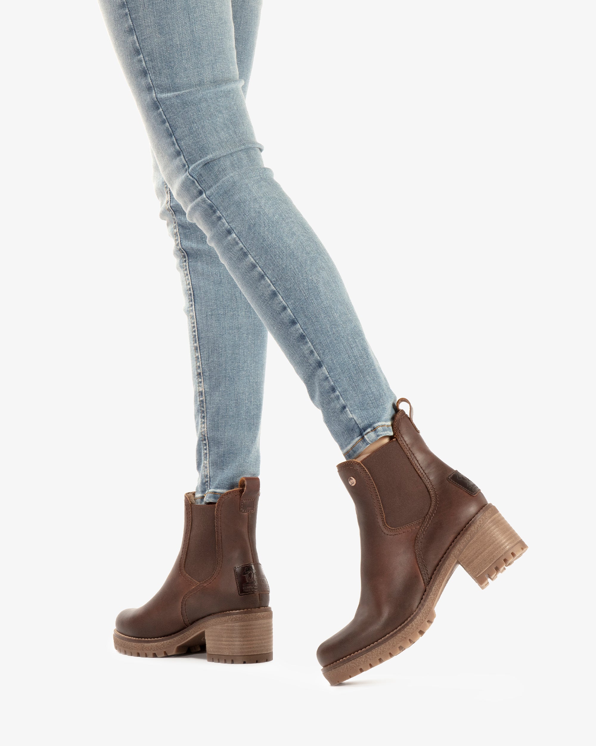 Panama Jack Pia Trav Chelsea Boot voor dames, zwart, 39 EU : Panama Jack