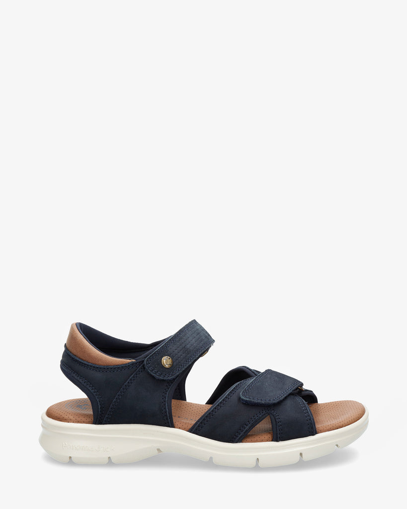 Sanders Navy sandalias de piel con forro interior de lycra. marino