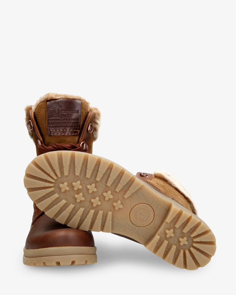 Tuscani botas de piel con forro interior de pelo. cuero